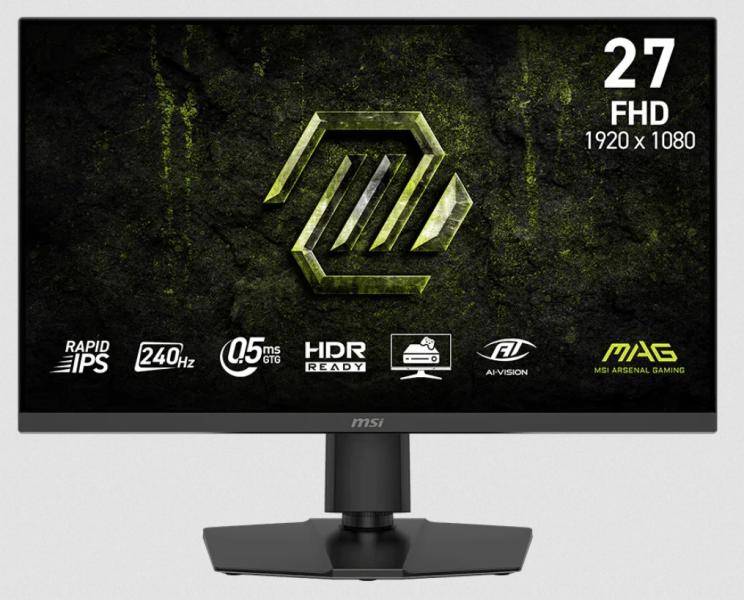 Монитор MSI MAG 272PF X24, 27.0" (68.58 cm) FHD IPS, 0.5ms, 240Hz, 300cd/m², 1000:1, HDMI, DisplayPort, AMD FreeSync Premium