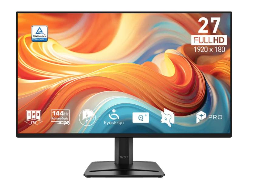 Монитор MSI PRO MP275 E14L Professional Business Monitor, 27.0" (68.58 cm) FHD IPS, 1ms, 144Hz, 300cd/m², 1500:1, VGA, HDMI, AMD FreeSync