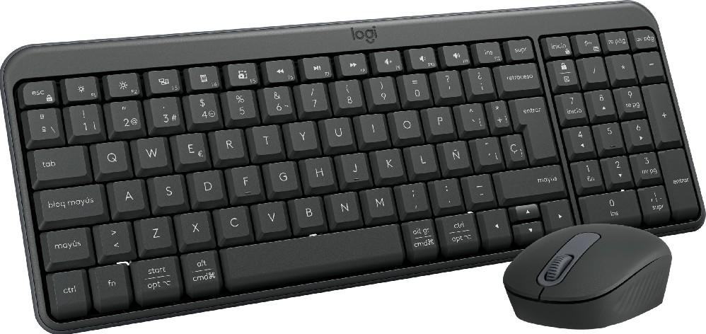 Комплект клавиатура и мишка Logitech MK250, Bluetooth/Wireless, Graphite