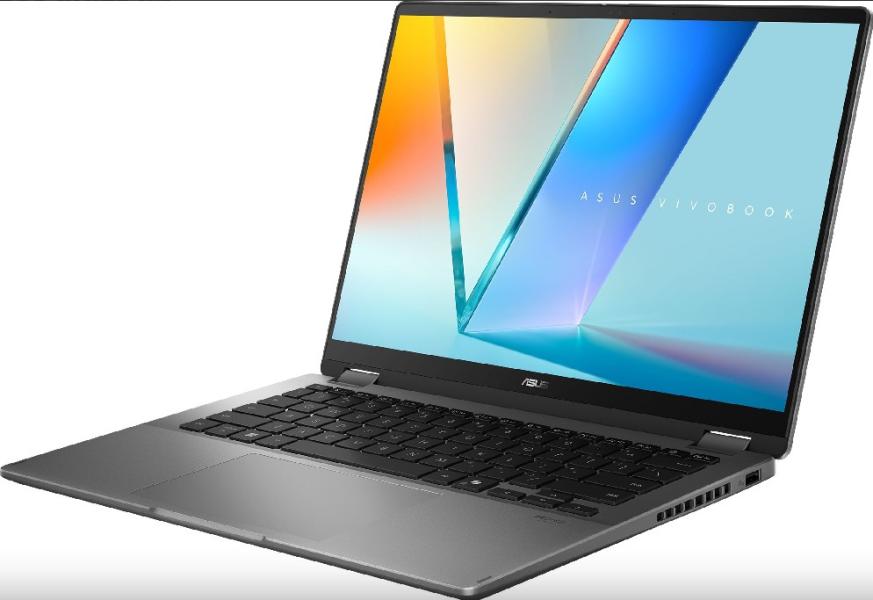 Лаптоп ASUS Vivobook 14 Flip TP3407SA-SG155WNA, Intel Core Ultra 7 258V 8C  (2.2 / 4.8 GHz, 12MB Cache), 14.0" (35.56 cm) WUXGA OLED, Touch screen, 32GB LPDDR5X, 1TB M.2 NVMe SSD, Windows 11 Home
