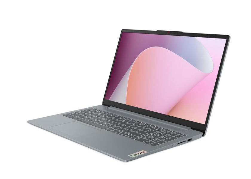 Лаптоп Lenovo IdeaPad Slim 3 15AMN8, AMD Ryzen 5 7520U 4C (2.8/4.3GHz, 2MB Cache), 15.6'' (39.62 cm) FHD IPS Anti-glare Display, AMD Radeon 610M, 16GB LPDDR5, 512GB SSD, Windows 11 Home