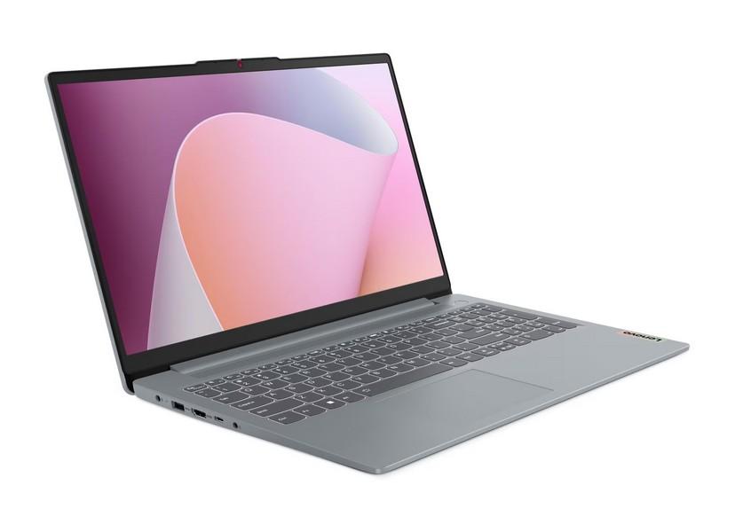 Лаптоп Lenovo IdeaPad Slim 3 15AMN8, AMD Ryzen 5 7520U 4C (2.8/4.3GHz, 2MB Cache), 15.6'' (39.62 cm) FHD IPS Anti-glare Display, AMD Radeon 610M, 16GB LPDDR5, 512GB SSD, Windows 11 Home