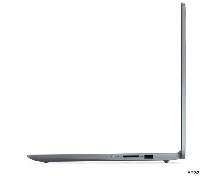 Лаптоп Lenovo IdeaPad Slim 3 15AMN8, AMD Ryzen 5 7520U 4C (2.8/4.3GHz, 2MB Cache), 15.6'' (39.62 cm) FHD IPS Anti-glare Display, AMD Radeon 610M, 16GB LPDDR5, 512GB SSD, Windows 11 Home