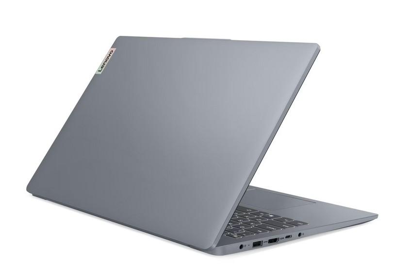 Лаптоп Lenovo IdeaPad Slim 3 15AMN8, AMD Ryzen 5 7520U 4C (2.8/4.3GHz, 2MB Cache), 15.6'' (39.62 cm) FHD IPS Anti-glare Display, AMD Radeon 610M, 16GB LPDDR5, 512GB SSD, Windows 11 Home