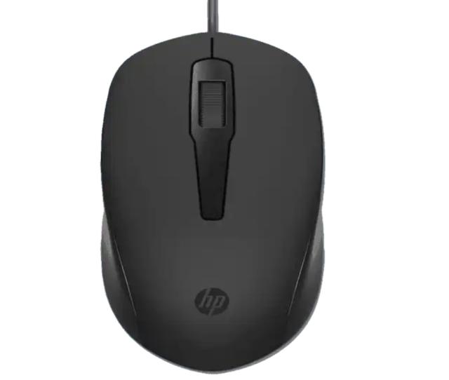 Мишка HP 150, оптична (1600 dpi), черна