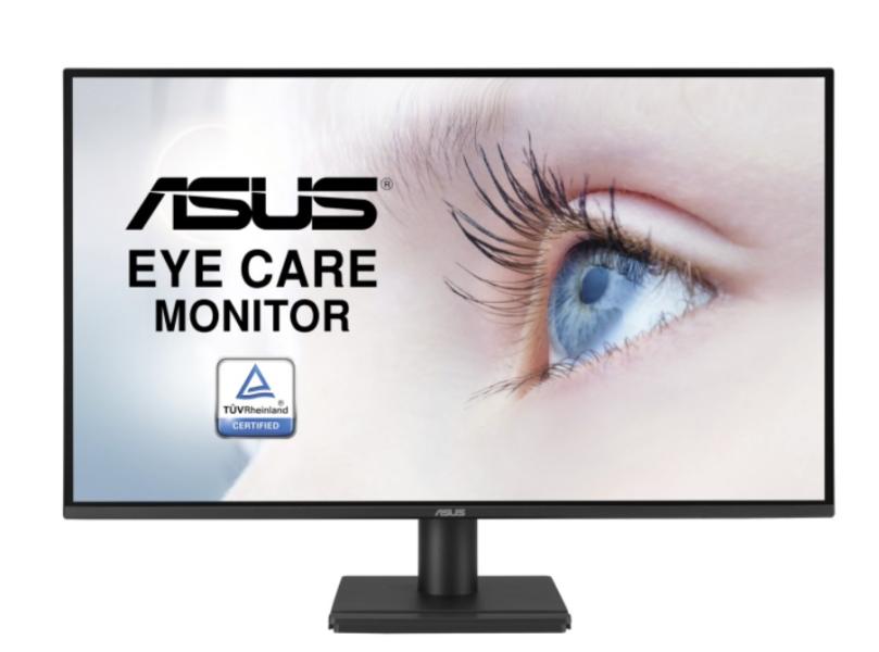 Монитор Asus VA27AQ, 27" (68.58 cm) QHD IPS Display, 75Hz, 1ms, 350 cd/m2, DisplayPort, HDMI, VGA, Flicker-free