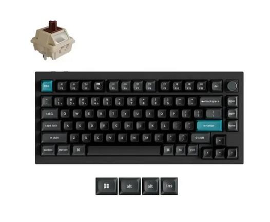 Клавиатура Keychron Q1 Ultra 8K Black, Silk POM Switch Brown, Bluetooth, USB
