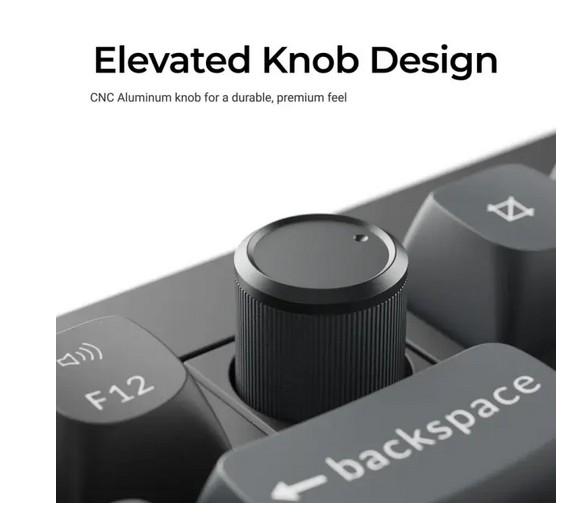 Безжична механичка клавиатура Keychron V6 Ultra 8K - Silk POM Switch Banana