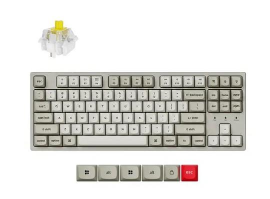 Клавиатура Keychron C1 Pro 8K QMK, Super Banana Switch, USB