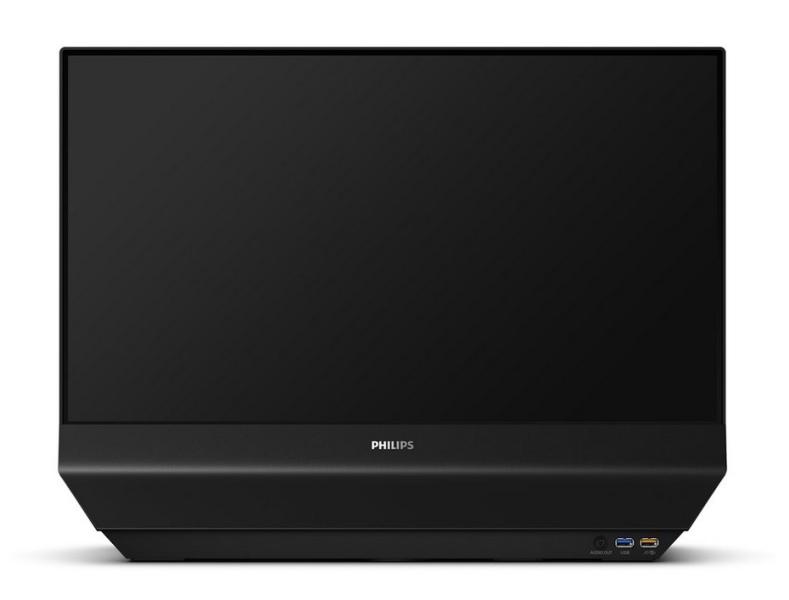 Монитор Philips 24B2D5300 23.8" (60.45 cm) FHD WLED IPS Flat Fixed Swivel Display, DUAL-sided, 4ms GtG, 300cd m/2, 1500:1, HDMI, USB-C, USB-A, Adaptive Sync, FlickerFree, SoftBlue tech.