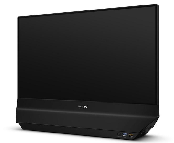 Монитор Philips 24B2D5300 23.8" (60.45 cm) FHD WLED IPS Flat Fixed Swivel Display, DUAL-sided, 4ms GtG, 300cd m/2, 1500:1, HDMI, USB-C, USB-A, Adaptive Sync, FlickerFree, SoftBlue tech.