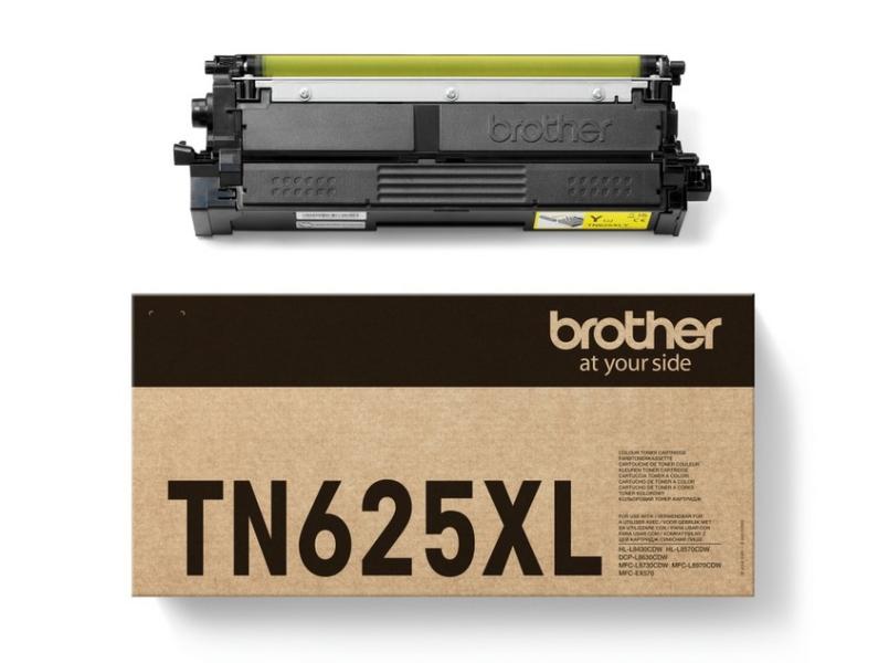 Консуматив Brother TN-625XLY High Yield Yellow Toner Cartridge - 4 500 pages
