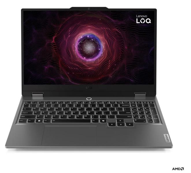 Лаптоп Lenovo LOQ 15ARP9, AMD Ryzen 7 7435HS 8C (3.1/4.5GHz, 16MB Cache), 15.6'' (39.62 cm) FHD IPS Display, 144Hz, NVIDIA GF RTX4070 8GB GDDR6, 24GB DDR5, 1TB M.2 NVMe SSD , Free DOS