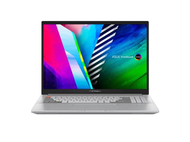 Лаптоп Asus Vivobook Pro 16X OLED N7600PC-OLED-L731X, Intel i7-11370H (3.3GHz up to 4.8GHz, 12MB), 16''OLED WQUXGA (3840 x 2400) GL, 400NITS(HDR) , DDR4 16GB( ON BD.)NVIDIA GeForce RTX 3050 4GB GDDR6,1TB PCIEG3 SSD,Win 11 Pro, Cool Silver