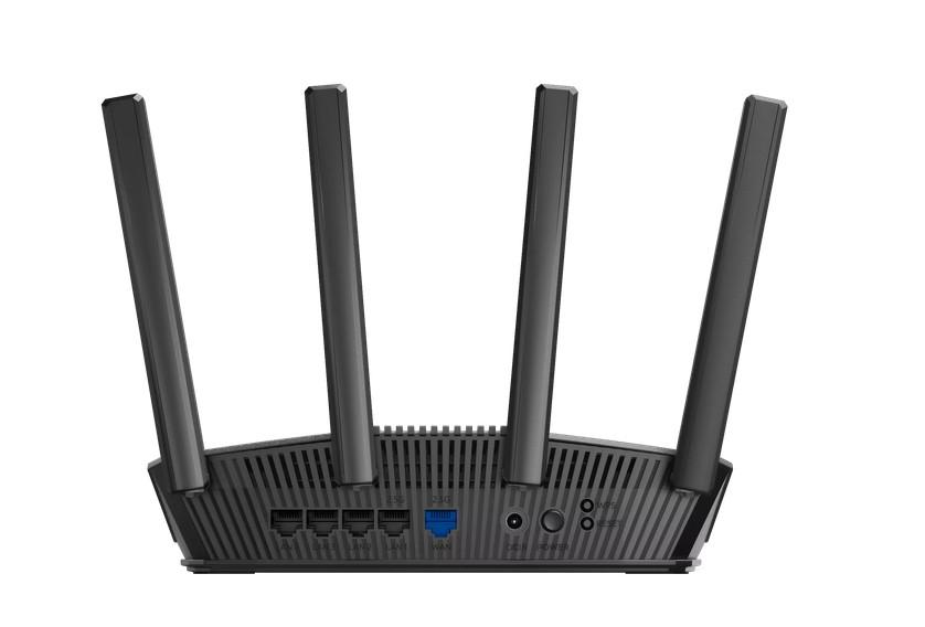 Рутер ASUS RT-BE59 Dual-Band WiFi 7 BE5000, AiMesh, 2.4 / 5 GHz, 688+4320 Mbps. LAN: 4x10/100/1000, WAN: 1x10/100/1000/2500Base-T