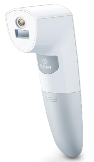 Термометър Beurer FT 100 non-contact thermometer, Distance sensor (LED/acoustic signal), Measurement of body, ambient and surface temperature, Led temperature alarm (green, yellow/ red) & face icons, Displays measurements in °C and °F, Measuring dist