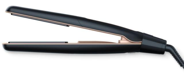 Преса Beurer HS 100 Hair straightener, Ready to use in 12 sec, LED display, Ceramic-coated hot plates, Ion technology, Variable temperature control (120-220 °), Button lock, Operation status display, Automatic switch-off after 30 minutes, Transport l