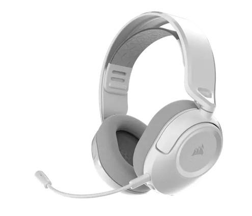 Геймърски слушалки Corsair HS35 v3, Wireless/USB Type-A, White