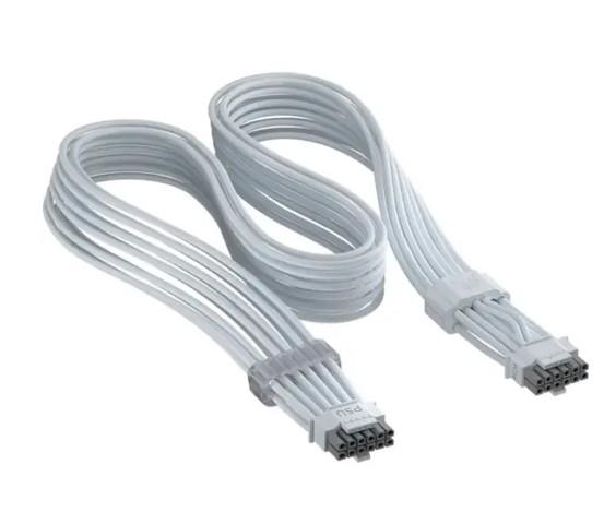 Кабел за видеокарта Corsair ThermalProtect Universal, PCIe 5.1 600W 12V-2x6, Бял