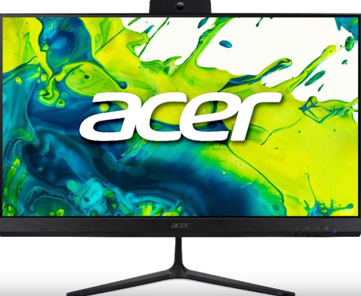 Компютър Acer Aspire C24B-GCZN All-in-One, 23.8" (60.45 cm) FHD IPS, AMD Ryzen 3 5400U 4C (2.6 - 4.0 GHz, 8MB Cache), AMD Radeon RX Vega 6 Graphics, 16GB DDR4, 512 GB SSD M.2 NVMe, Free DOS