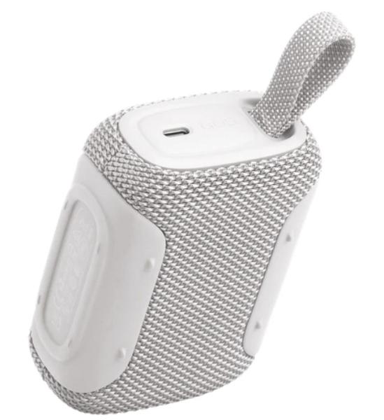 Тонколона JBL Go 5 White, 1.0, 4.8W, Bluetooth, IP68 водоустойчивост, батерия до 8 часа, USB Type-C