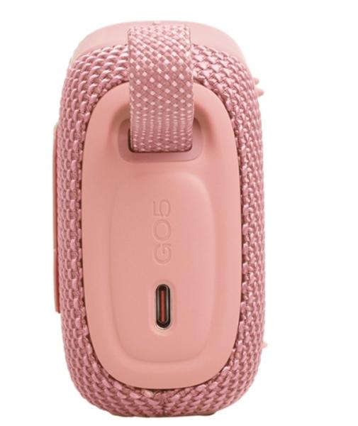 Тонколона JBL Go 5 PINK, 1.0, 4.8W, Bluetooth, IP68 водоустойчивост, батерия до 8 часа, USB Type-C
