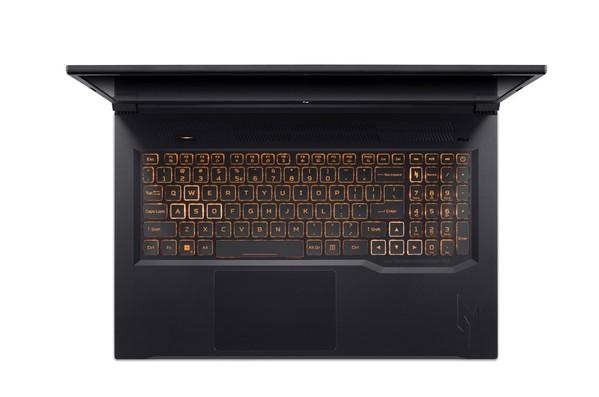 Лаптоп Acer Nitro V 17 AI AMD ANV17-41-R13U, AMD Ryzen 7 260 8C (3.8 / 5.1 GHz, 16MB Cache), 17.3" (43.94 cm) FHD IPS Display, NVIDIA GF RTX 5060 8GB GDDR7 DLSS 4, 32GB DDR5, 1TB M.2 NVMe SSD, Linux
