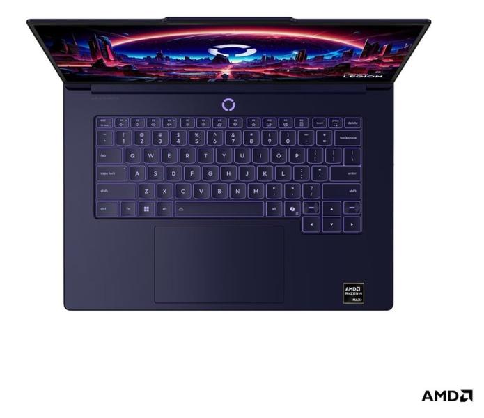 Лаптоп Lenovo Legion 7 15ASH11, AMD Ryzen AI Max+ 388 8C (3.6 / 5.0 GHz, 32MB Cache), 15.3" (38.86 cm) WQXGA OLED Glossy Display, AMD Radeon 8060S, 32GB LPDDR5X, 1TB M.2 NVMe SSD, Windows 11 Home