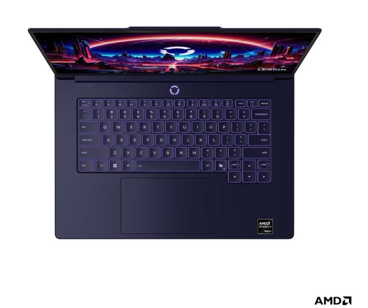 Лаптоп Lenovo Legion 7 15ASH11, AMD Ryzen AI Max+ 392 12C (3.2 / 5.0 GHz, 64MB Cache), 15.3" (38.86 cm) WQXGA OLED Glossy Display, AMD Radeon 8060S, 64GB LPDDR5X, 1TB M.2 NVMe SSD, Windows 11 Home