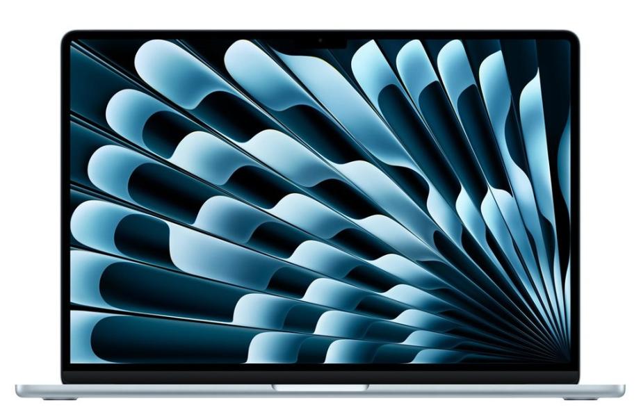 Лаптоп Apple MacBook Air 15 Sky Blue 2026, Apple M5 10C (2.89 / 4.46 GHz, 4MB Cache), 15.3" (38.86cm) IPS Liquid Retina Display, 10C GPU Apple M5, 16GB LPDDR5X, 1TB SSD, 2x Thunderbolt 4, Mac OS Tahoe