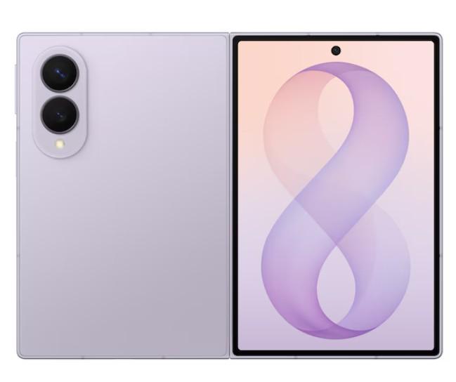 Смартфон Samsung Galaxy Z Fold 8 Lavender, 7.6" (19.3 cm) Dynamic AMOLED 2X, 120Hz, тъчскрийн Corning Gorilla Glass display, 8C Snapdragon 8 Elite Gen 5 4.74 GHz, 16GB RAM, 1TB Flash памет, основна камера 50.0 MP + 50.0 MP, Android