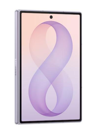 Смартфон Samsung Galaxy Z Fold 8 Lavender, 7.6" (19.3 cm) Dynamic AMOLED 2X, 120Hz, тъчскрийн Corning Gorilla Glass display, 8C Snapdragon 8 Elite Gen 5 4.74 GHz, 16GB RAM, 1TB Flash памет, основна камера 50.0 MP + 50.0 MP, Android