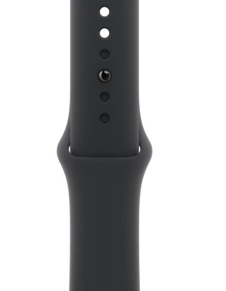 Смарт часовник Apple Watch Series 11 GPS, 42mm, 1.77" (4.49cm) LTPO3 OLED дисплей, Wi-Fi, Bluetooth, GPS, 64GB Flash памет,  IP6X, Space Grey Aluminium с Black Sport - M/L каишка