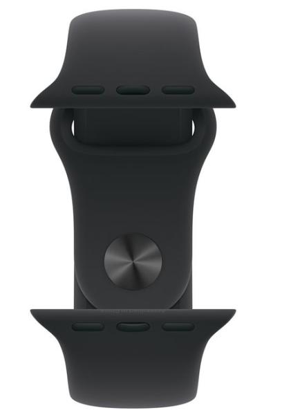 Смарт часовник Apple Watch Series 11 GPS, 42mm, 1.77" (4.49cm) LTPO3 OLED дисплей, Wi-Fi, Bluetooth, GPS, 64GB Flash памет,  IP6X, Space Grey Aluminium с Black Sport - M/L каишка