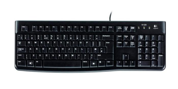 Клавиатура Logitech K120, US International, без кирилизация, USB