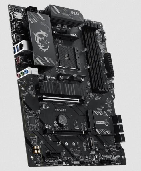 Дънна платка MSI B550 GAMING, AM4, 4x DDR4, 2x M2, 4x SATA 6Gb/s, DP, HDMI, ATX