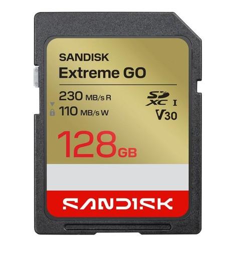 Карта памет SanDisk Extreme GO 128GB SDXC Memory Card, 230-150MB/s, UHS-I U3 V30