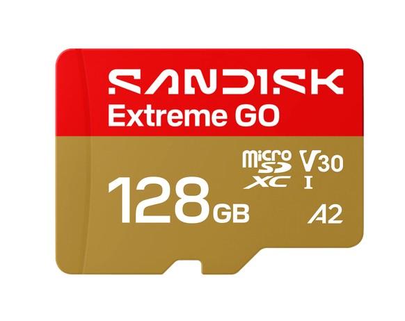 Карта памет SanDisk Extreme GO 128GB microSD, 240-160MB/s, UHS-I U3 A2 V30