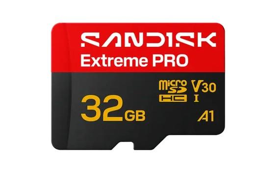 Карта памет SanDisk Extreme PRO 32GB microSD, 100MB/s, UHS-I U3 A1 V30