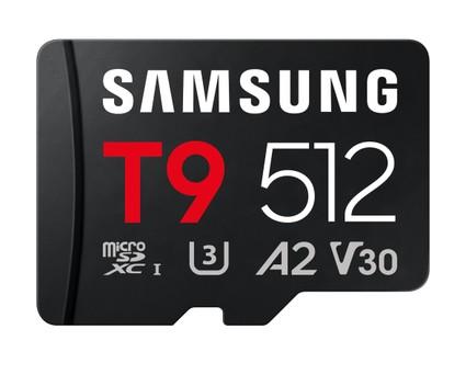 Карта памет Samsung T9 512GB microSD с USB четец, Read 200 MB/s, UHS-I, U3, V30, A2