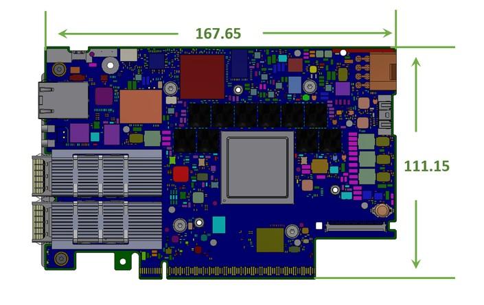 DPU Контролер NVIDIA BlueField-3 E-Series B3220SH - network adapter - PCIe 5.0 x16 - 200 Gigabit QSFP112 x 2