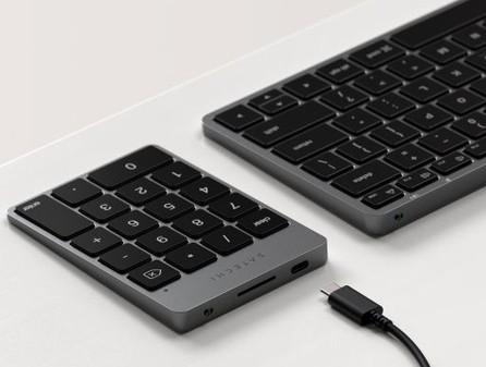 Цифрова клавиатура SATECHI Slim, Bluetooth, Space Gray, съвместимо с устройството на Apple