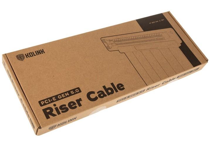 Кабел за вертикален монтаж на видео карта Kolink Riser Cable 300mm 90° - PCI-E 5.0