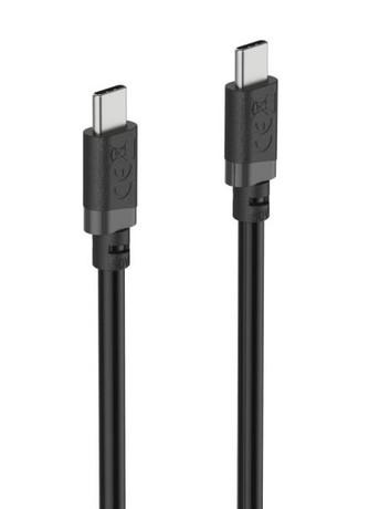 Кабел HAMA USB Type-C (м) към USB Type-C (м), 60W, 0.5 м, черен