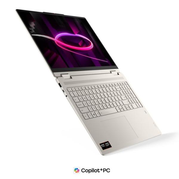 Лаптоп Lenovo Yoga 7 2-in-1 16AGP11, AMD Ryzen AI 7 445 6C (2.0 / 4.6 GHz, 8MB Cache), 16.0" (40.64 cm) 2.8K WQXGA+ OLED Display, Touchscreen, 32GB LPDDR5X, 1TB M.2 NVMe SSD, Windows 11 Home 
