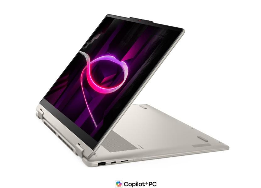 Лаптоп Lenovo Yoga 7 2-in-1 16AGP11, AMD Ryzen AI 7 445 6C (2.0 / 4.6 GHz, 8MB Cache), 16.0" (40.64 cm) 2.8K WQXGA+ OLED Display, Touchscreen, 32GB LPDDR5X, 1TB M.2 NVMe SSD, Windows 11 Home 