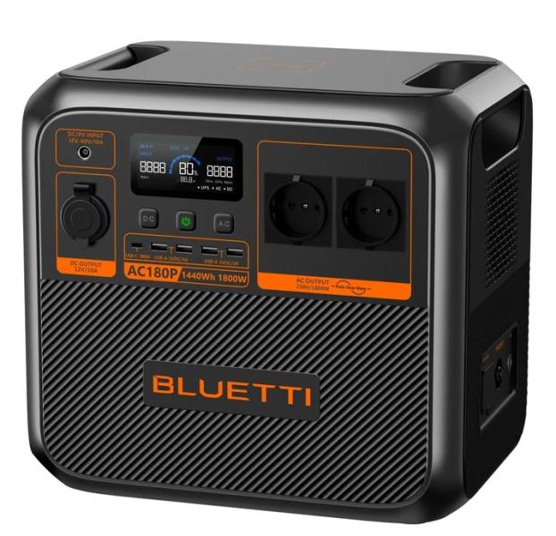 Преносима захранваща станция, Bluetti Power Station AC180P, 1800W / 1440 Wh