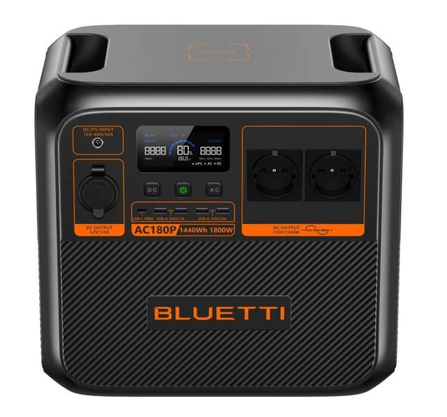Преносима захранваща станция, Bluetti Power Station AC180P, 1800W / 1440 Wh
