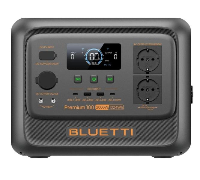 Преносима захранваща станция, Bluetti Portable Power Station Premium 100 V2, 2000 W / 1024 Wh