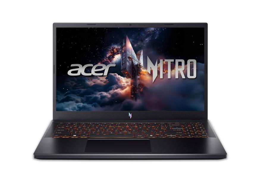 Лаптоп  Acer Nitro V15 ANV15-52-79FQ, Intel Core 7 240H 10C (1.8 / 5.2 GHz, 24MB Cache), 15.6'' (39.62 cm) FHD IPS Display, NVIDIA GF RTX4050 6GB GDDR6 DLSS 3, 16GB DDR5, 512GB M.2 NVMe SSD, Free DOS